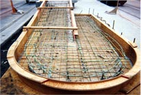 Snow melting installation for heated ramp
