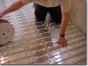 HeatShield floor heating installation
