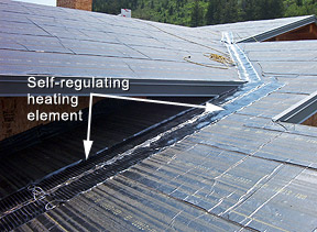 Installing roof deicing system