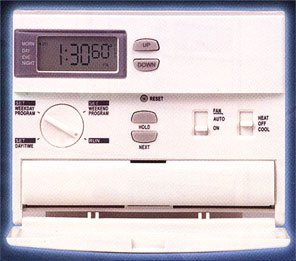 Thermostat for floor heating system.